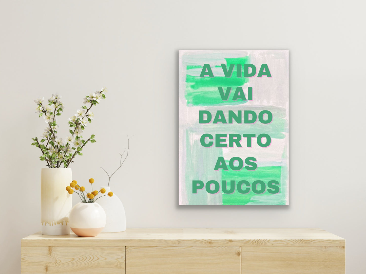 A vida vai dando certo aos poucos