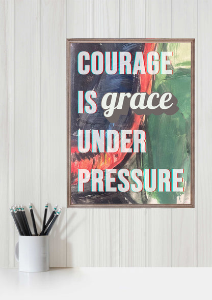 Courage is grace under pressure
